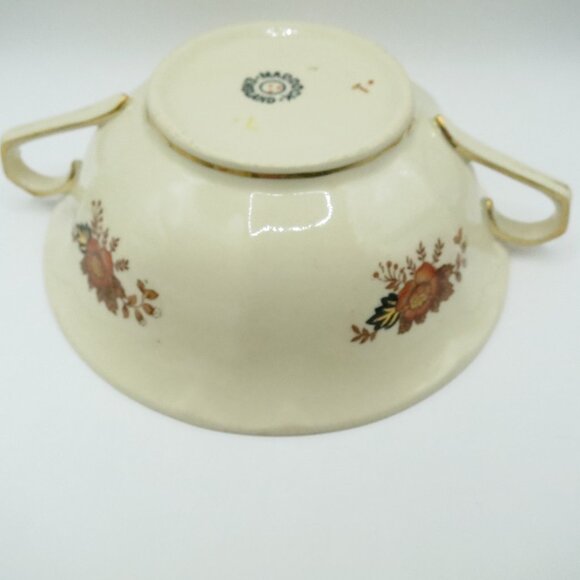 John Maddock & Sons Victoria Two Handle Cream Soup Bouillon Cup Set of 2 England - Picture 7 of 9